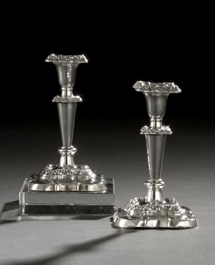 Appraisal: Pair of Edwardian Sterling Silver Candlesticks hallmarked Birmingham - by