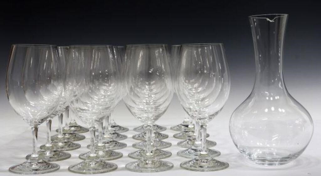 Appraisal: lot of Riedel colorless glass drinkware all having acid-etched mark