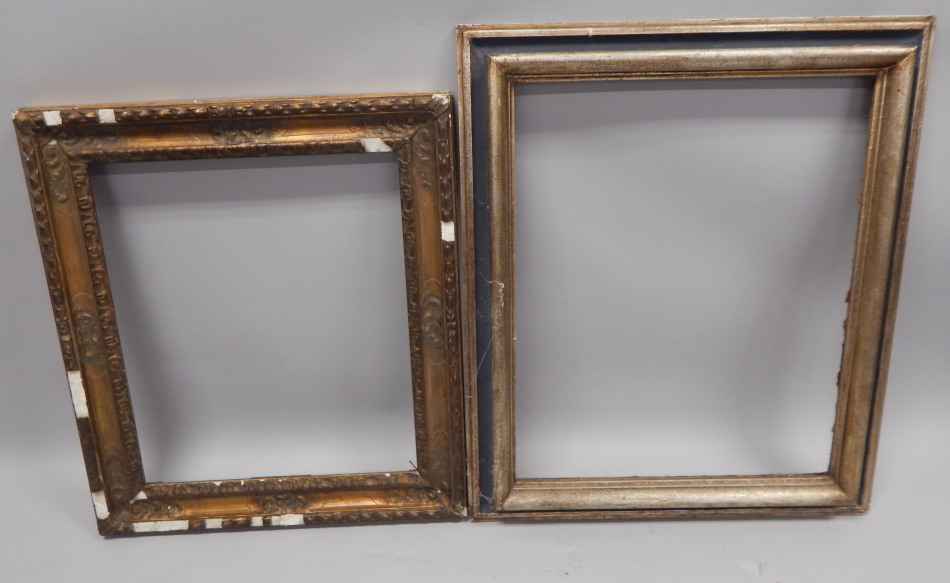 Appraisal: Two gesso pictures frames Provenance Butterfields Thoresby Park Nottinghamshire