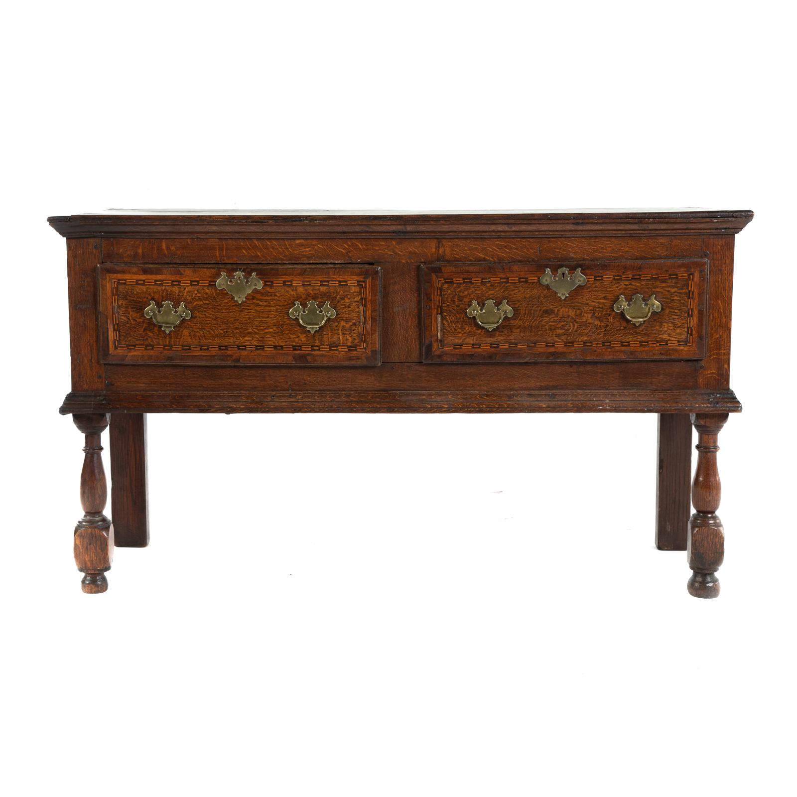 Appraisal: GEORGE III OAK WELSH DRESSER BASE Circa - having a