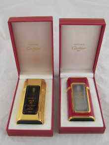 Appraisal: Two perfume bottles by Cartier in original boxes