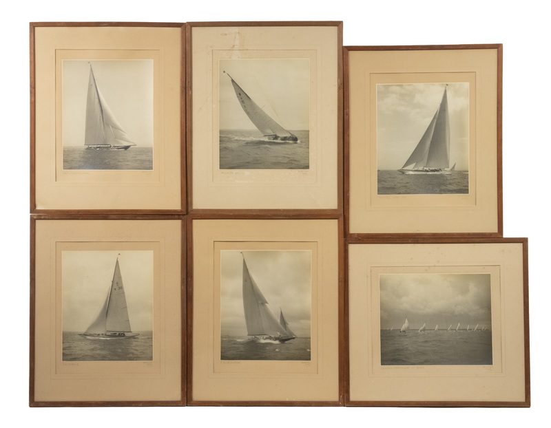 Appraisal: YACHTING PHOTOGRAPHS BY BEKEN SON Alfred Edward Beken - and