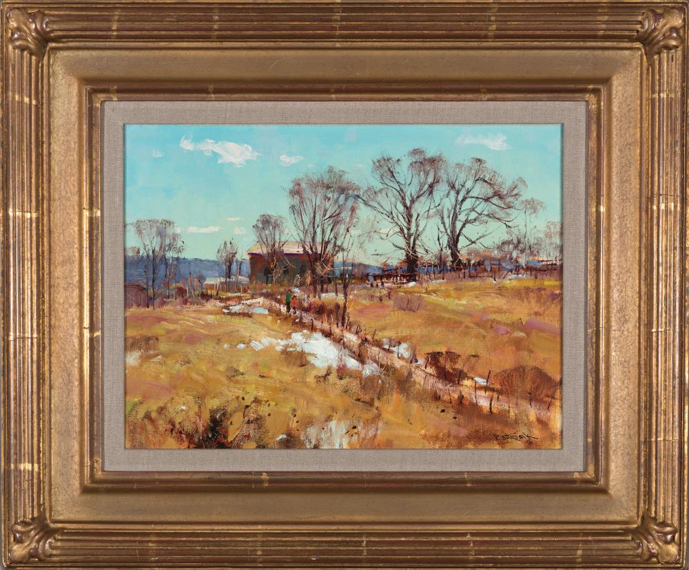 Appraisal: Paul Strisik American Massachusetts - Last of Winter oil on