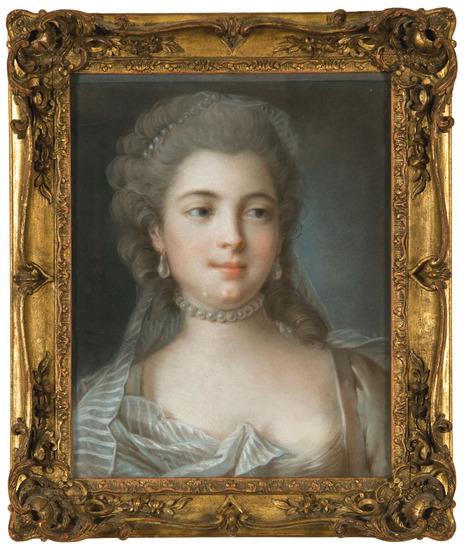 Appraisal: Circle of Joseph-Siffred Duplessis - Portrait of a lady wearing