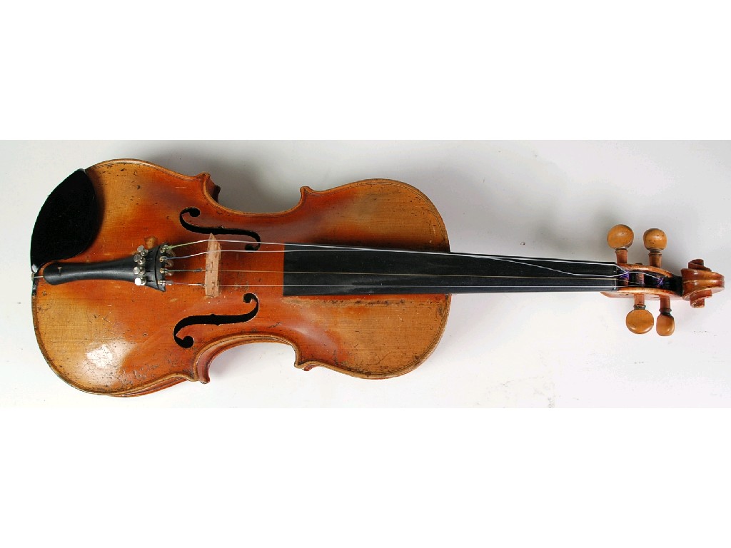 Appraisal: LATE NINETEENTH CENTURY FRENCH VIOLIN having deep well shaped body