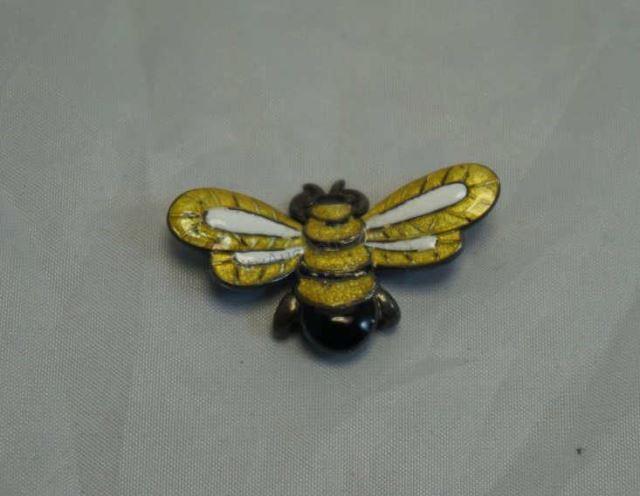 Appraisal: ca - Vintage Mexican Sterling Silver and Enamel Bumble Bee