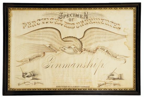 Appraisal: MONTGOMERY J D Specimen of Practical and Ornamental Penmanship Np