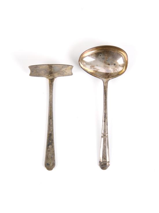 Appraisal: A English Sterling Silver Childs Utensil Set Length inches