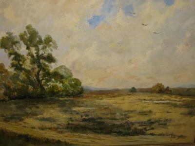 Appraisal: OWEN BOWEN R O I - Landscape with Trees in