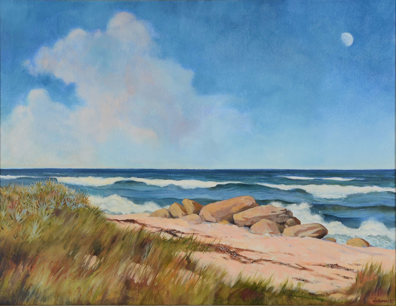 Appraisal: EMERY Don W American - Florida Coastal Scene with Surf