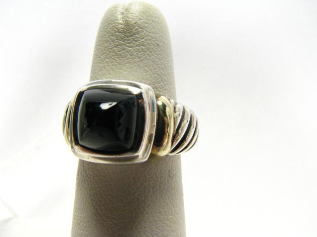 Appraisal: David Yurman K yellow gold and Sterling Black Onyx Ring