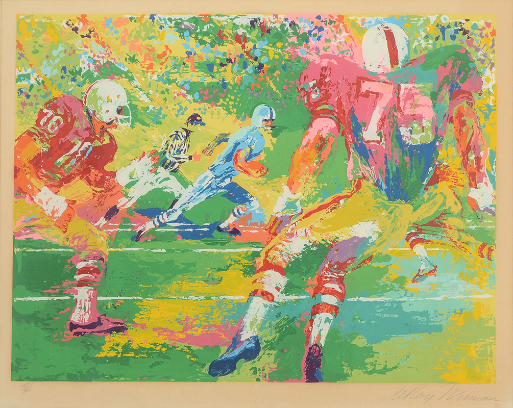 Appraisal: NEIMAN Leroy American - Football Game Serigraph sight size ''