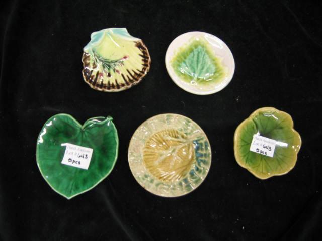 Appraisal: Majolica Pottery Butter Pats