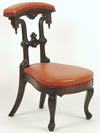 Appraisal: SIDE CHAIR - Fancy Victorian walnut cockfighting chair modern name