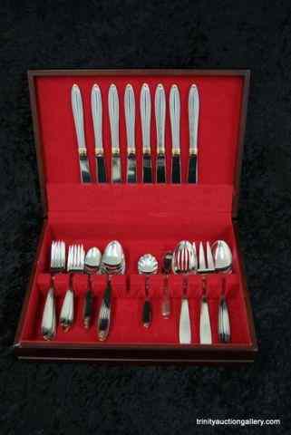 Appraisal: Reed Barton Golden Jubilee pc Flatware SetWith the original flatware