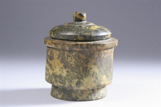 Appraisal: KOREAN SOAPSTONE CENSER AND COVER - in high Good condition