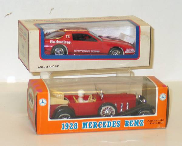 Appraisal: Collection of Boxed Pastic Vehicles Lot includes Mini luxe Norev