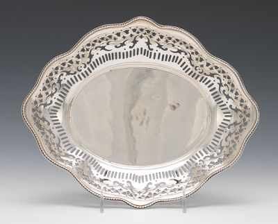 Appraisal: A Sterling Silver Dish by Tiffany Co Oval serving dish