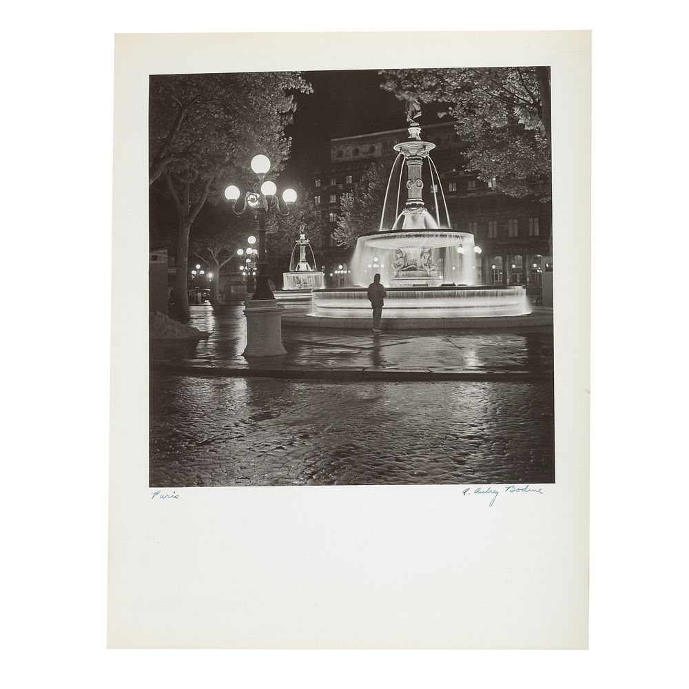 Appraisal: A Aubrey Bodine Paris Photograph American - Gelatin silver print