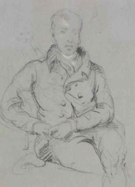 Appraisal: th Century English School Portrait of a Seated Gentleman pencil