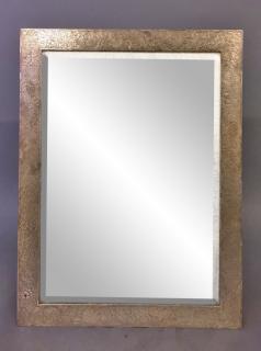 Appraisal: Large Sterling Silver Framed Mirror Large sterling silver framed mirror