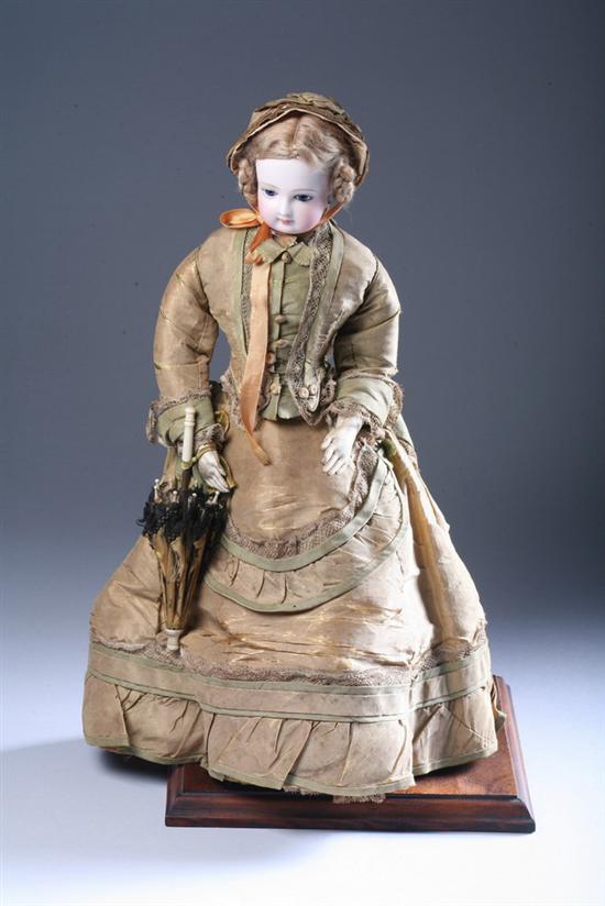 Appraisal: FRENCH FASHION DOLL WITH ORIGINAL CLOTHES AND ACCESSORIES th century