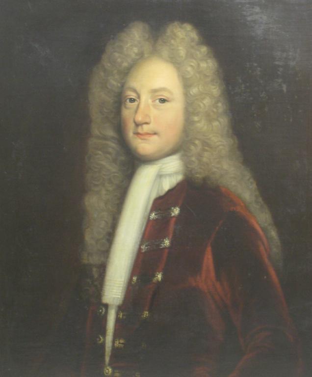 Appraisal: CIRCLE OF JOHN THEODORE HEINS Portrait of a Gentleman half-length