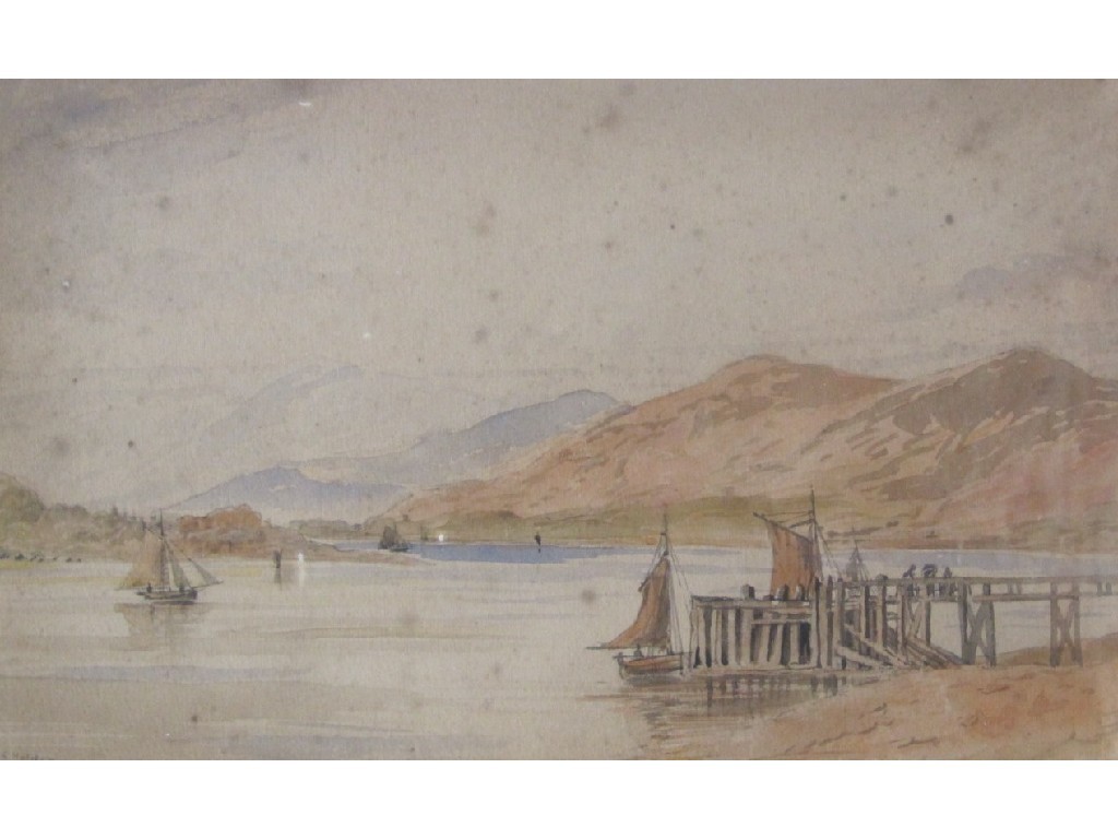 Appraisal: SAMUEL HOLDEN c -c LOCH NEVIS AND TIGHE BRUAGH Watercolour