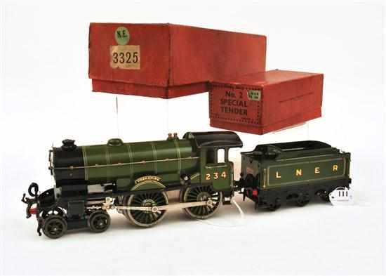 Appraisal: HORNBY O GAUGE CLOCKWORK 'YORKSHIRE' LOCO AND NO SPECIAL TENDER