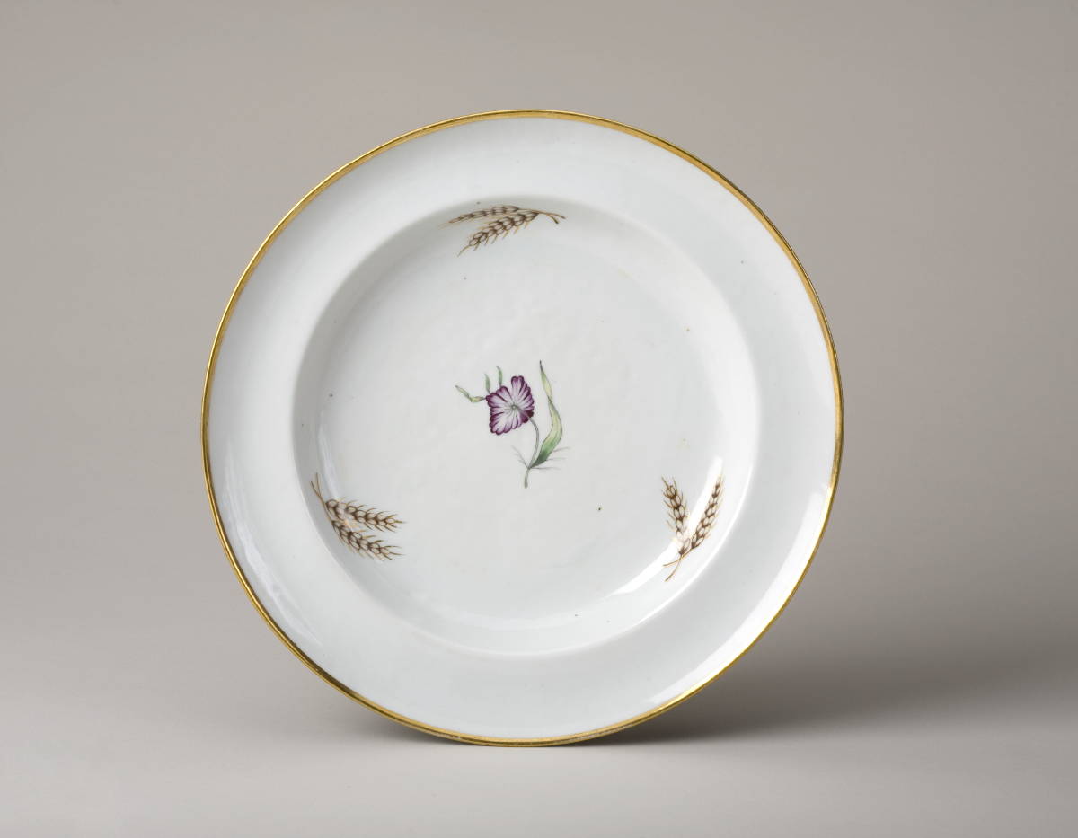 Appraisal: RARE CHINESE EXPORT PORCELAIN SOUP PLATE FOR THE AMERICAN MARKET