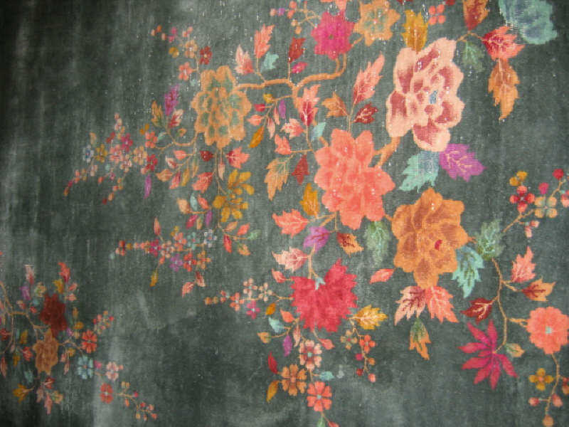 Appraisal: EARLY TH CENTURY CHINESE ROOM RUG With olive field of