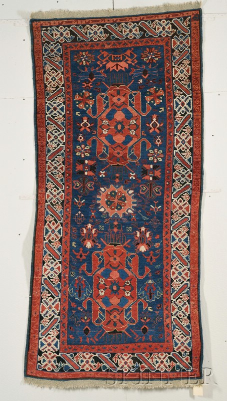 Appraisal: Seichour Long Rug Northeast Caucasus last quarter th century black