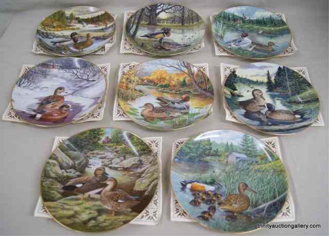 Appraisal: Edwin Knowles Ltd Ed Duck Collector Plate SetThis is a