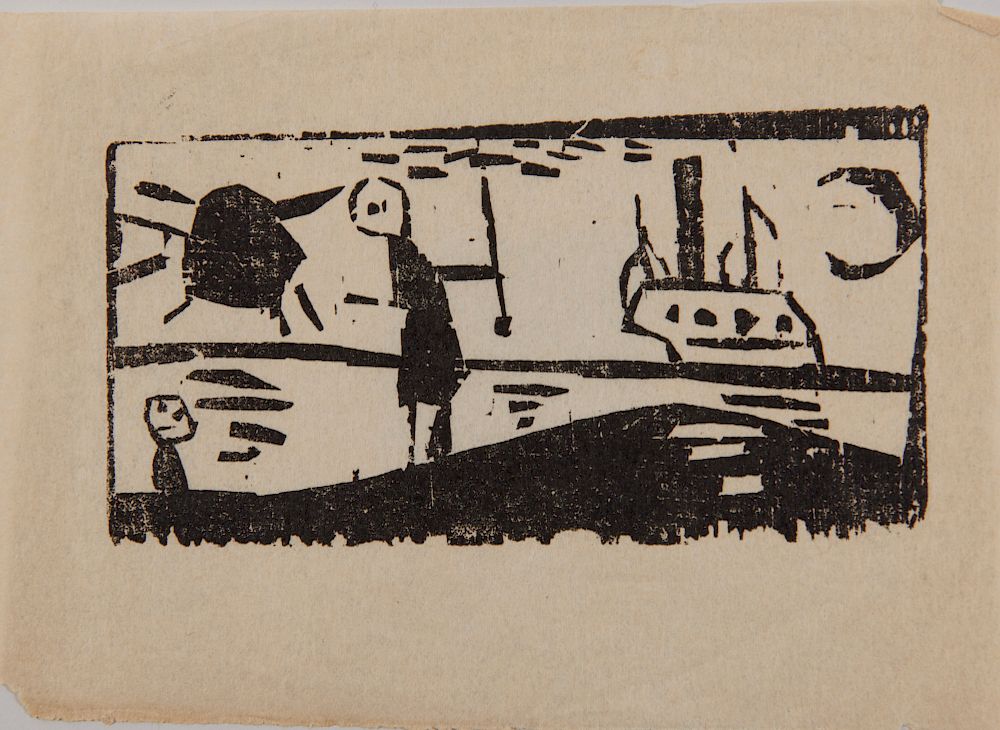 Appraisal: LYONEL FEININGER American German - Schiff mit Sonne und Mond