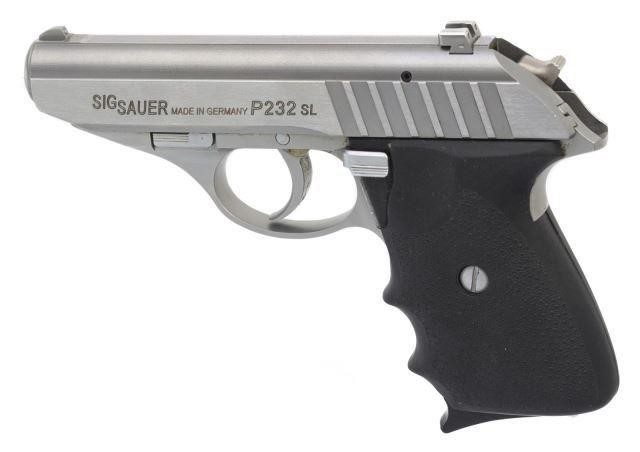 Appraisal: Sig Sauer Model P SL pistol mmS caliber double action