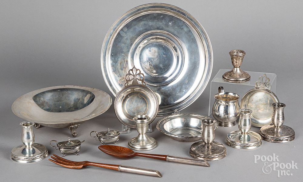 Appraisal: Group of sterling silver etc Group of sterling silver ozt