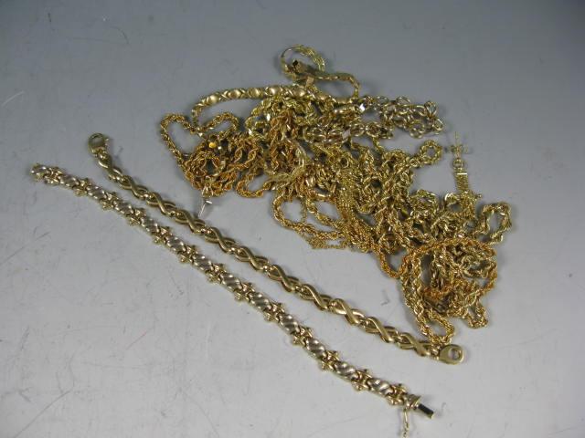 Appraisal: Assorted KT and KT Gold Lot consisting of ten bracelets