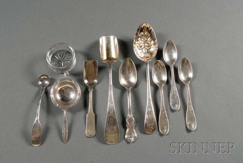 Appraisal: Small Group of American Sterling and Coin Silver th century