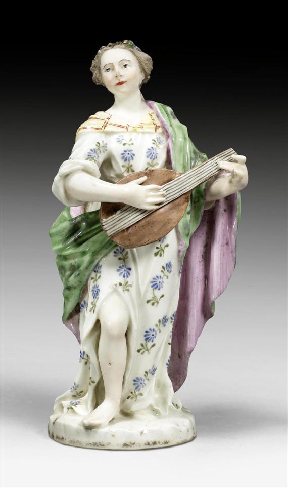 Appraisal: STANDING WOMAN WITH LUTE AS AN ALLEGORY OF HARMONY ZURICH