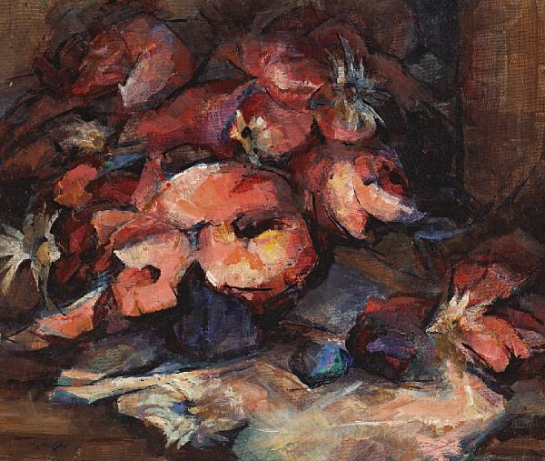 Appraisal: William Alexander Gaw American - Floral Still Life signed 'Wm