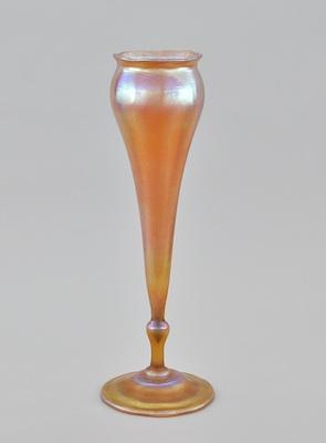 Appraisal: A Tiffany Gold Favrile Floriform Vase Approx - T gold