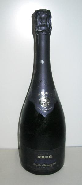 Appraisal: A BOTTLE OF KRUG CLOS D'AMBONNAY CHAMPAGNE BRUT ML A