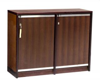 Appraisal: ITALIAN MID CENTURY MODERN ROSEWOOD DOOR CABINET Italian mid-century modern