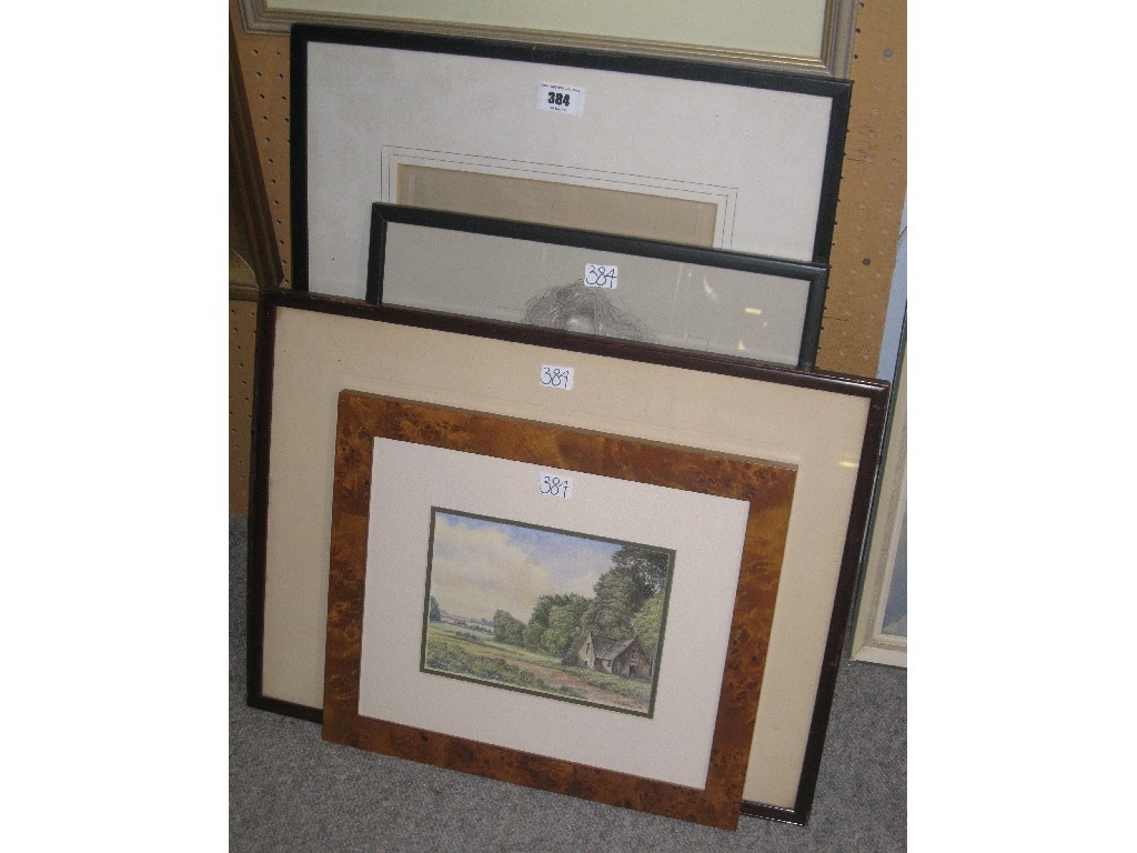 Appraisal: Lot comprising two etchings in colours one print and one