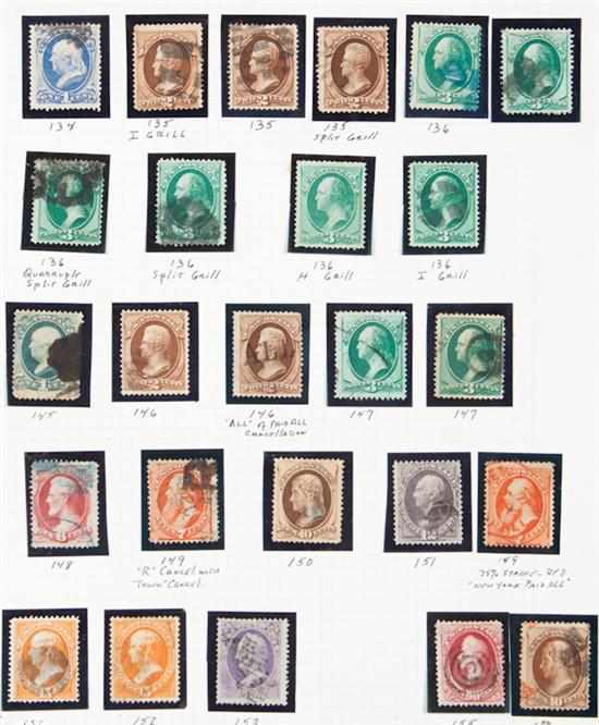 Appraisal: Selection of definitive stamps - ' Scott - most Used