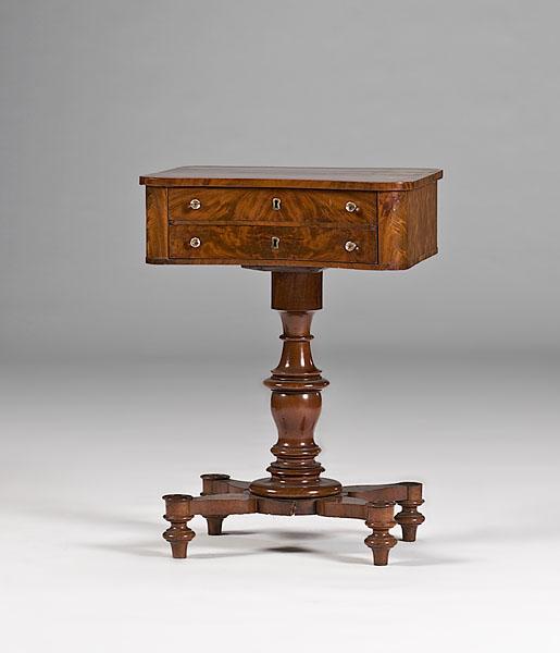 Appraisal: REGENCY WORK STAND English Regency ca - Mahogany work stand