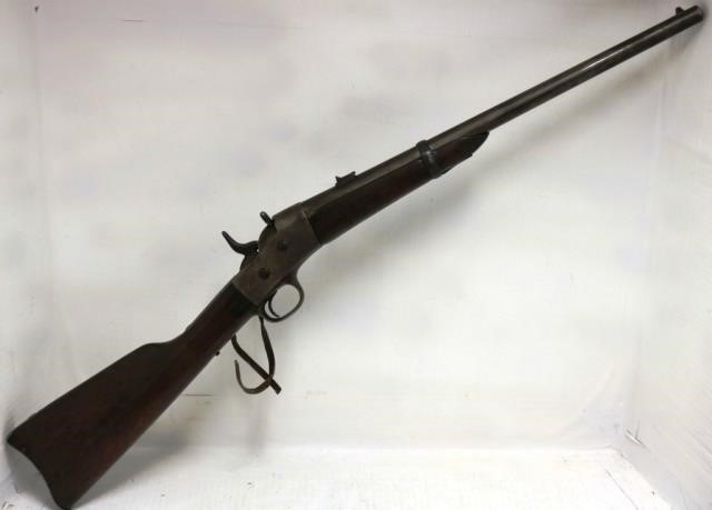 Appraisal: MID- TH C SADDLE RING CARBINE WITH ROLLINGBLOCK MECHANISM WALNUT