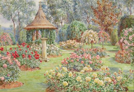 Appraisal: Beatrice Parsons British - Rose Garden Estimate -