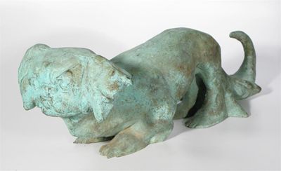 Appraisal: Una Cameron Scottish th Century A King Charles spaniel Bronze