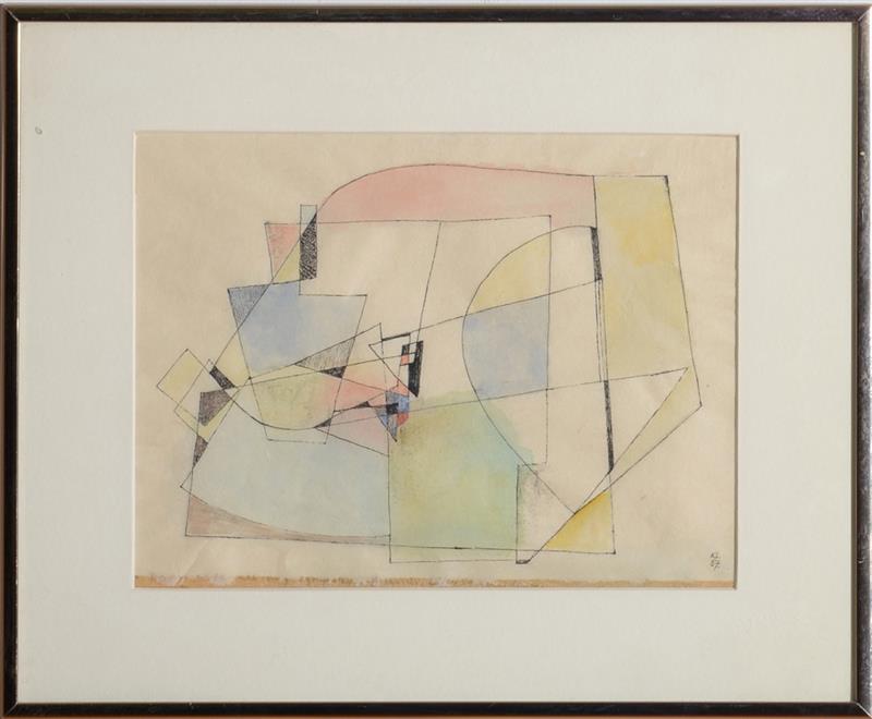 Appraisal: KURT LEWY - UNTITLED Ink and watercolor on paper signed